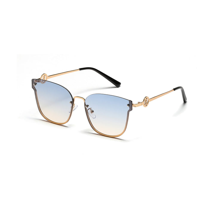 Damen modische oversized Sonnenbrille mit einzigartigem Verlauf Karnz