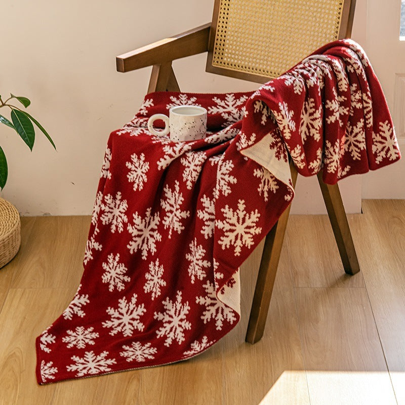 Gemütliche Strickdecke