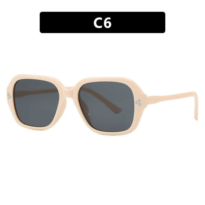 Damen stylische Sonnenbrille im trendigen Geometrie-Design Karnz