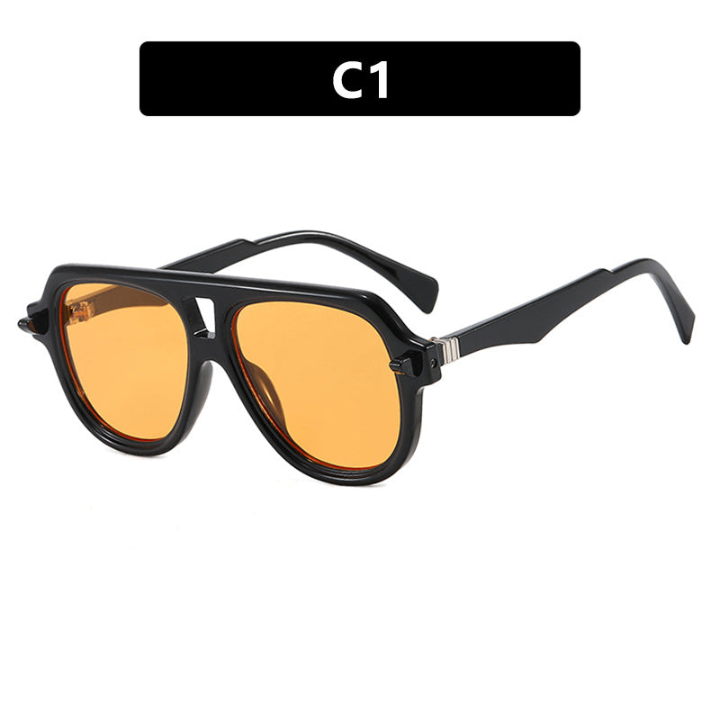 Damen rechteckige Sonnenbrille mit modernem Rahmen und polarisierten Gläsern Karnz