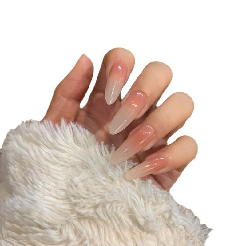Elegantes Stiletto Press-On Nagelset mit Ombre-Finish Karnz