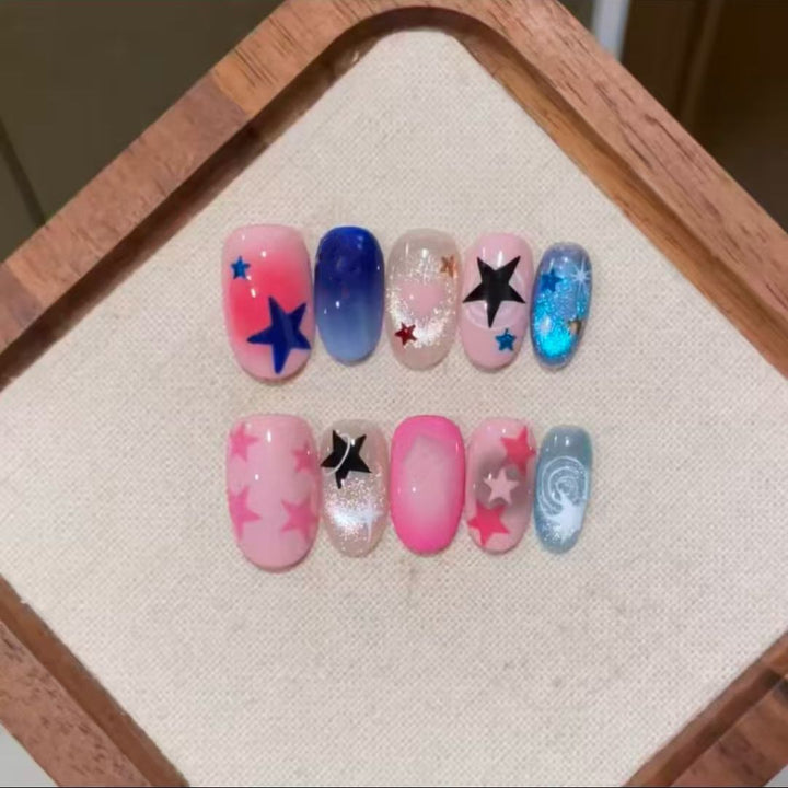 Künstlerisches Ombre Glitter Nagelkunst Set Karnz