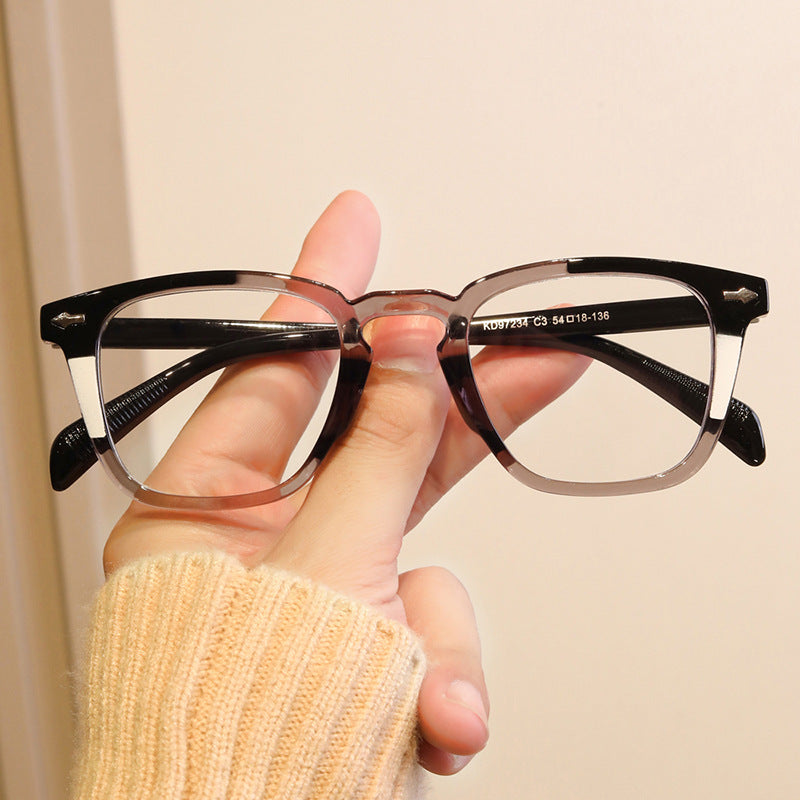 Damen moderne quadratische Sonnenbrille mit verspiegeltem UV-Schutz Karnz