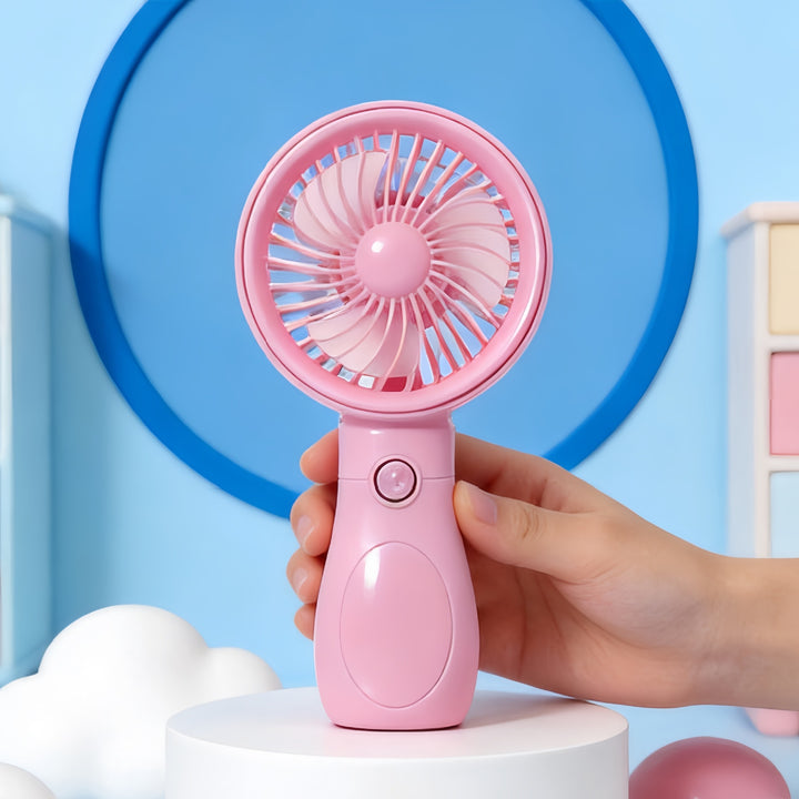 Damen Tragbarer Mini Handventilator mit wiederaufladbarem USB-Anschluss Karnz