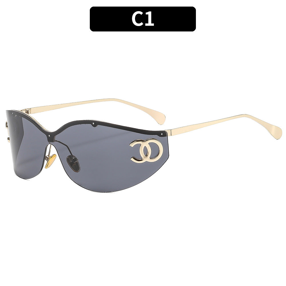 Chic Cat-Eye Shield Sonnenbrille