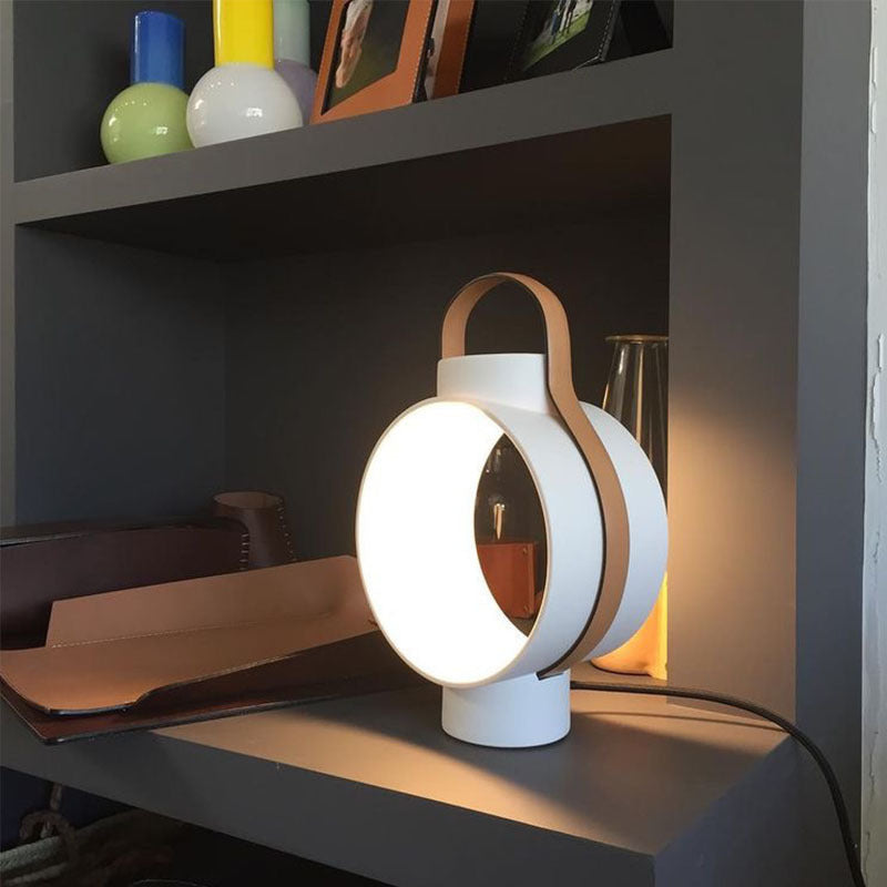 Moderne Kreisförmige Tragbare Tischlampe