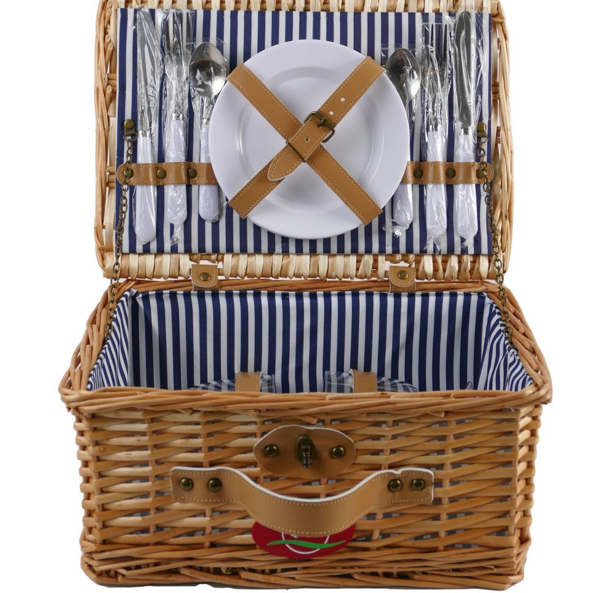 Damen Picknickkorb mit integriertem Geschirrset Karnz