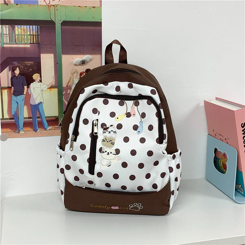 Verspieltes Punkte Design Rucksack