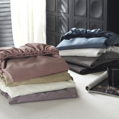 Premium-Bettwäsche-Set mit Spannbettlaken und Oxford-Kissenbezügen