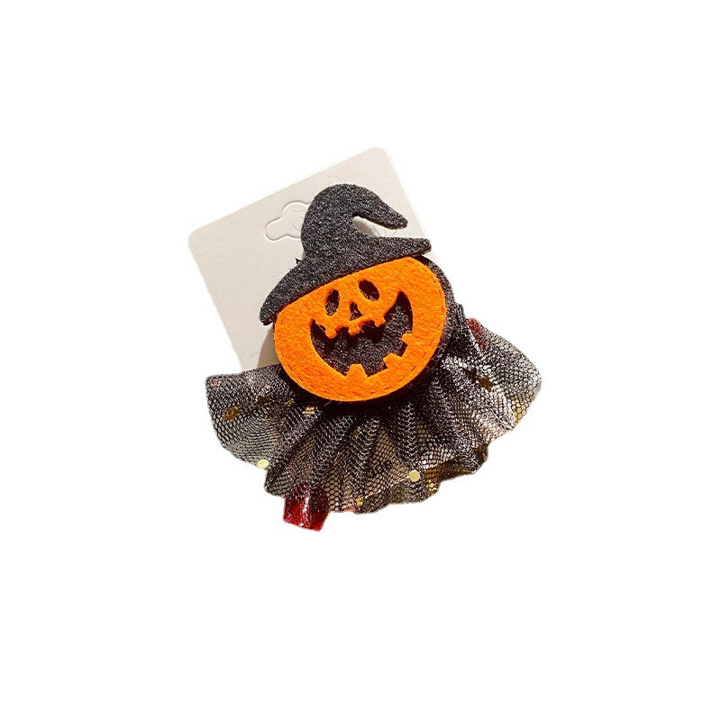 Kreative Halloween Haarspange mit Kürbis-Design Karnz