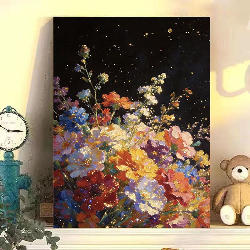Florales Dekoratives Leinwandkunst Karnz