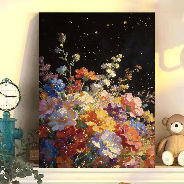 Florales Dekoratives Leinwandkunst Karnz
