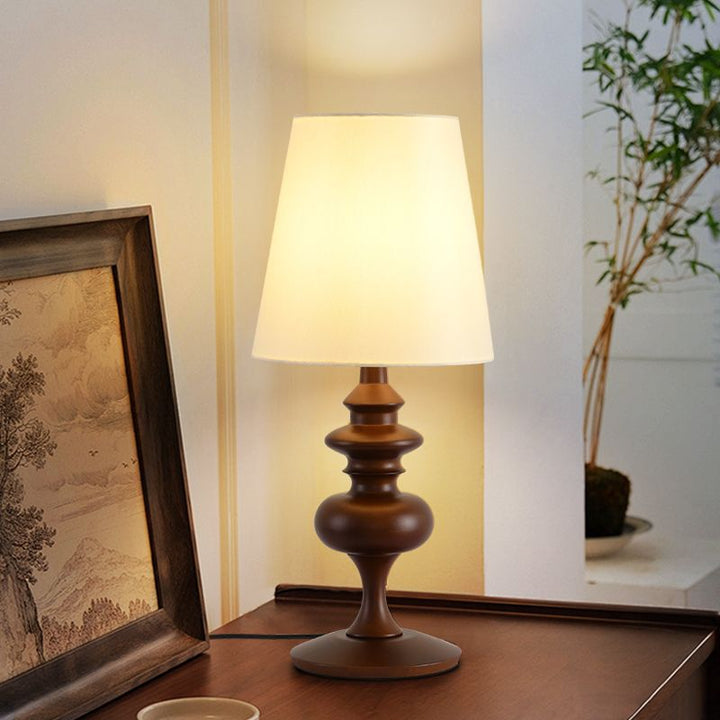 Vintage Blumen Tischlampe