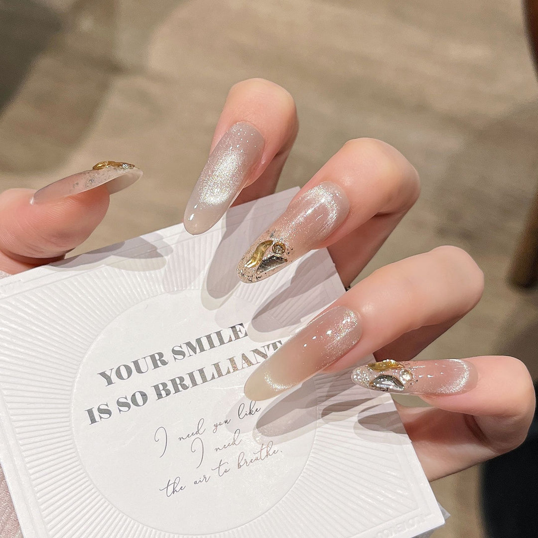 Glitter-Beschichtet Press-On Nagelverlängerungen Karnz