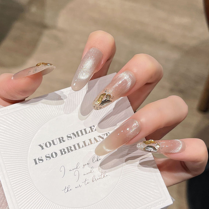 Glitter-Beschichtet Press-On Nagelverlängerungen Karnz