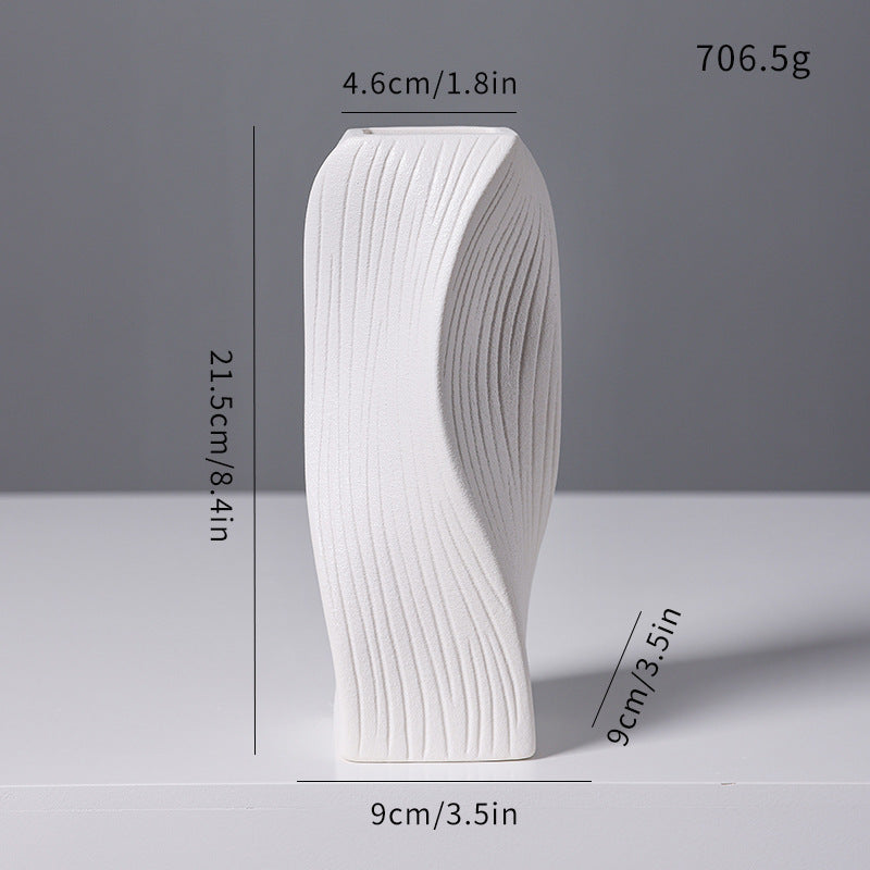 Moderne abstrakte skulpturale Vase Karnz