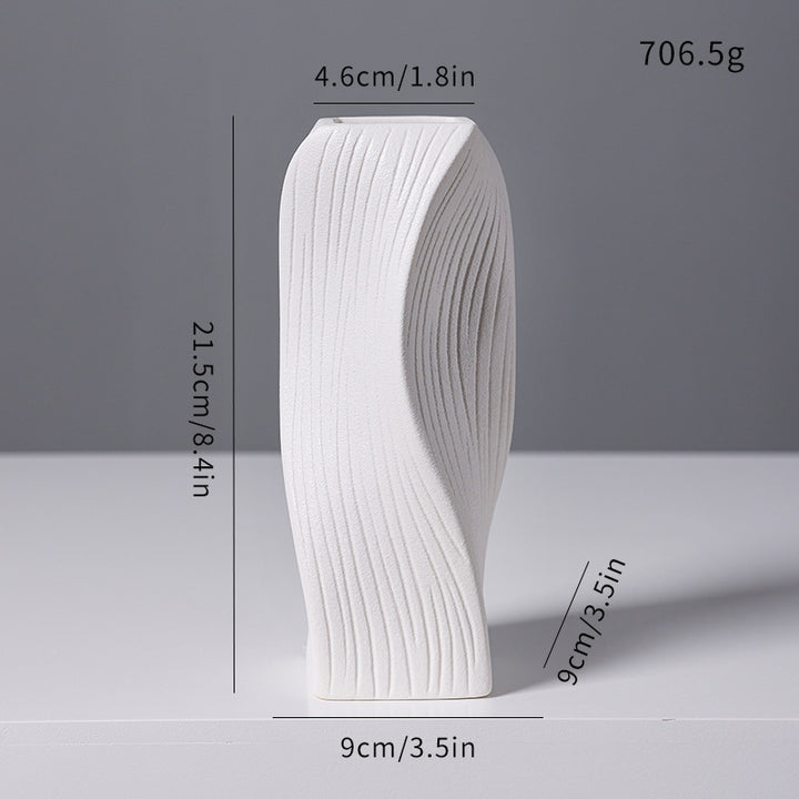 Moderne abstrakte skulpturale Vase Karnz