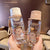 Damen Trendi und farbenfrohe Wasserflasche Karnz
