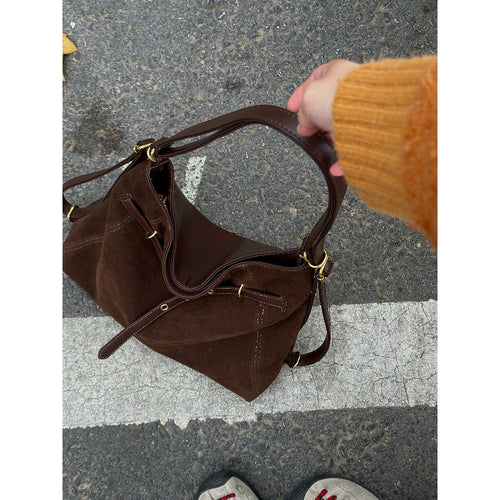 Luxuriöse Wildleder Handtasche Karnz