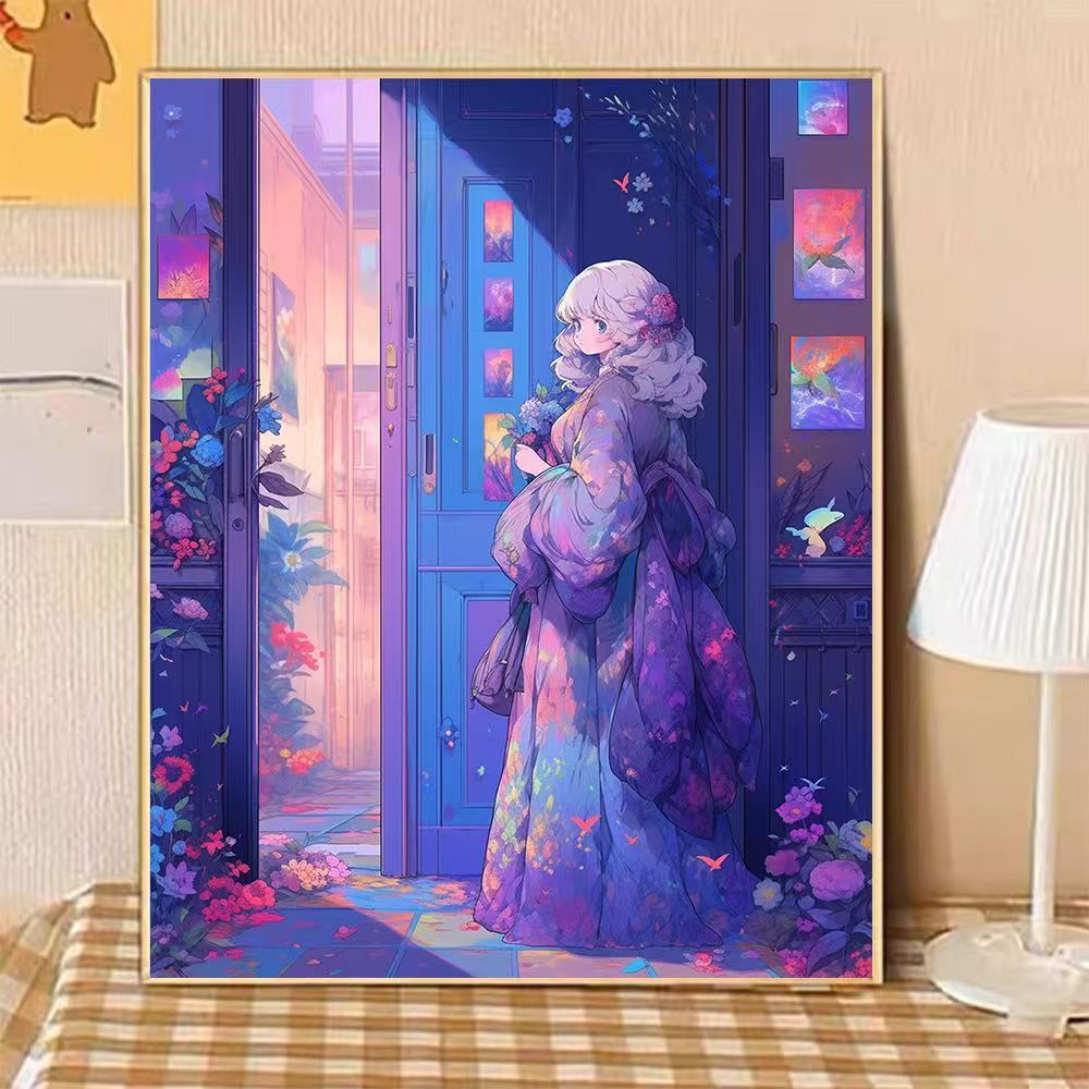Verzauberndes Fantasy-Landschaft-Leinwandkunstwerk Karnz