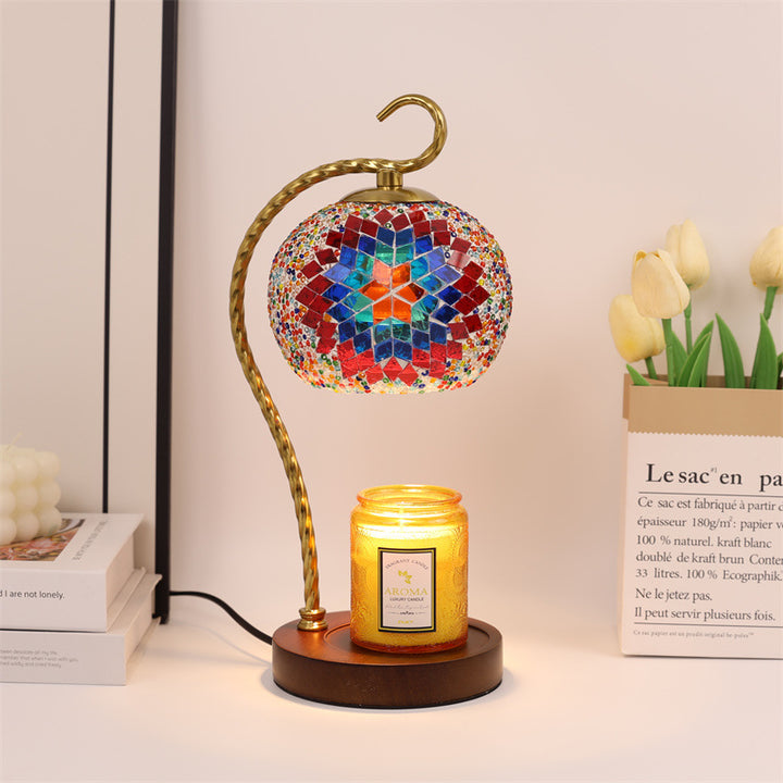 Mosaikglas-Tischlampe