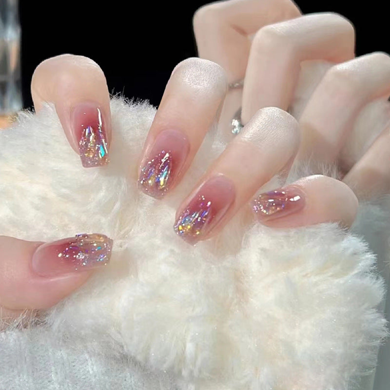 Glitzer Ombre Press-On Nägel Karnz