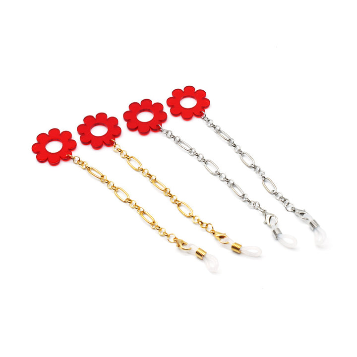 Blumenmuster-Brillenhalter-Kette Karnz