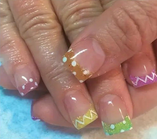 Dekorative französische Spitze Nagelkunstverzierungen Karnz