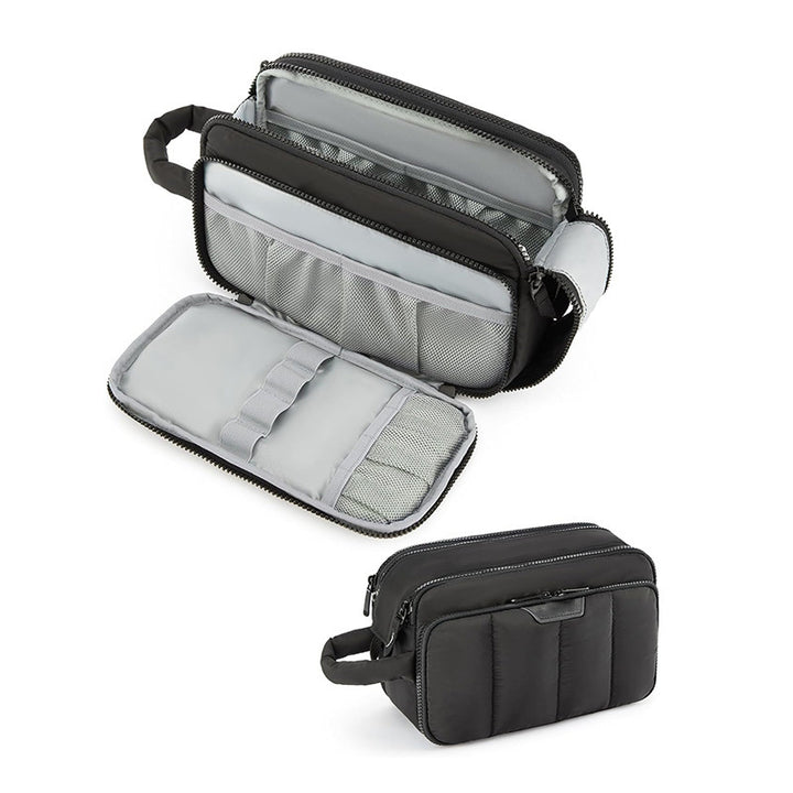 Kosmetik-Organizer Tasche mit Mehreren Fächern und Abnehmbarem Innenfach Karnz