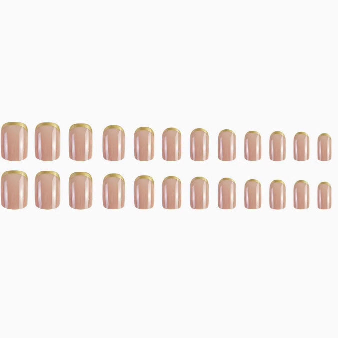 Luxuriöse goldverzierte Gel-Nagelveränderungen Karnz