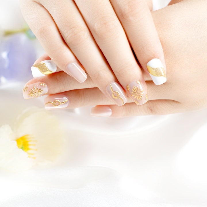 Künstlerisches Metallic-Nagelset Karnz
