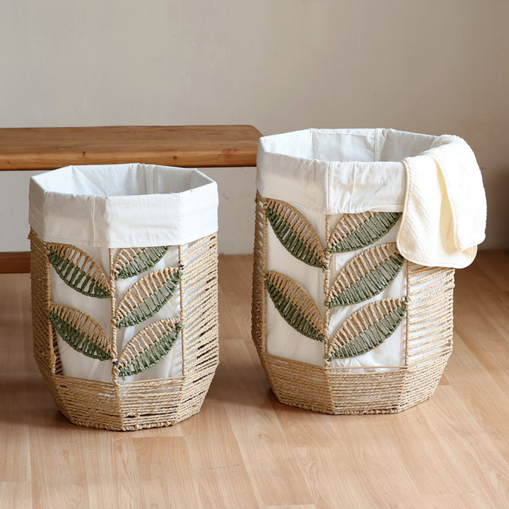 Aufbewahrungskorb mit pflanzlichem Design Karnz