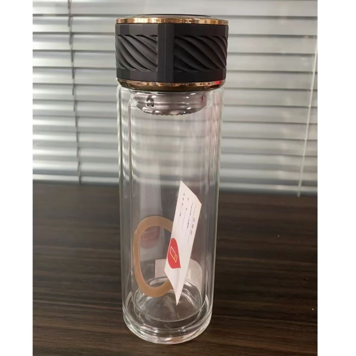 Damen Premium Glas Trinkflasche Karnz