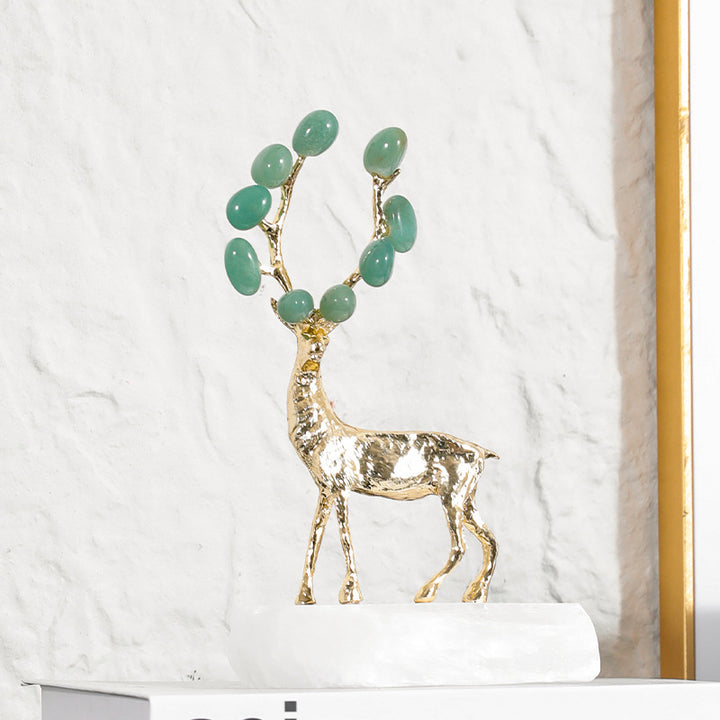Elegante dekorative Hirschskulptur