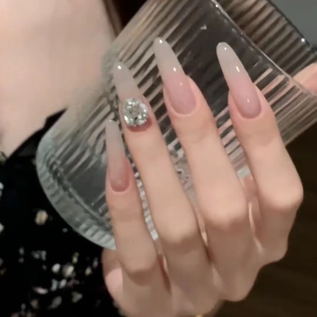Ombre Stiletto Press-On-Nagelverlängerungen Karnz