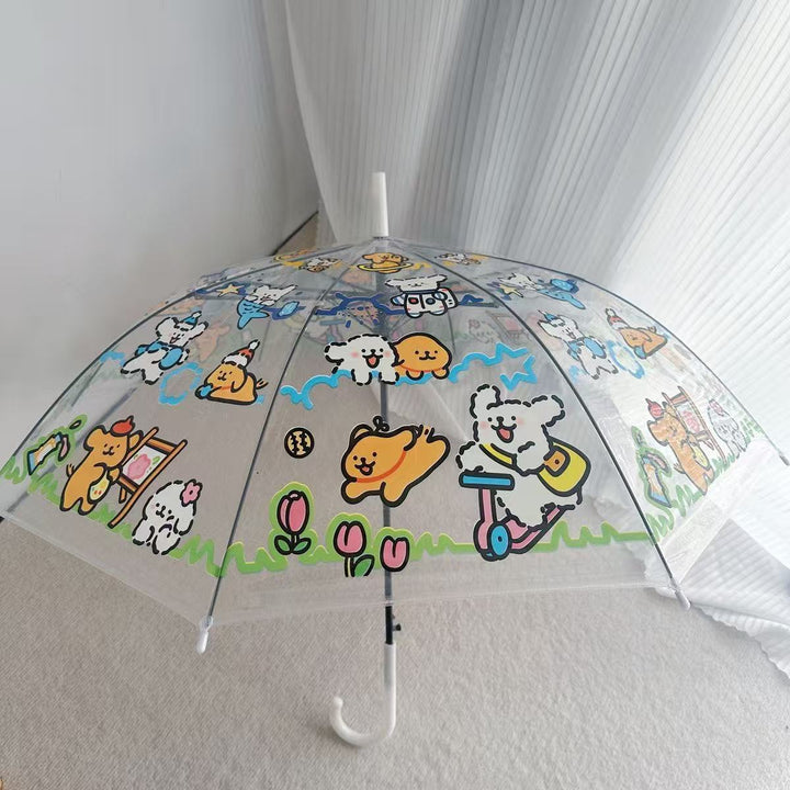 Damen Regenschirm mit buntem Tierdesign Karnz