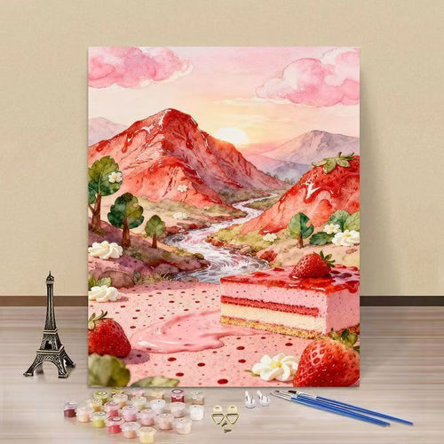 Fantasy Landschaft DIY Malen nach Zahlen Kunstset Karnz