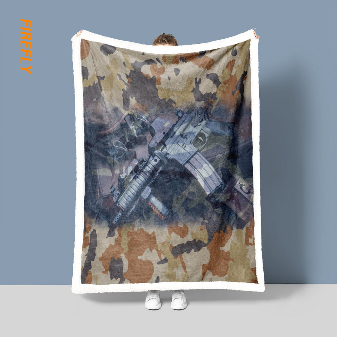 Taktische Camo Fleece Wurfdecke