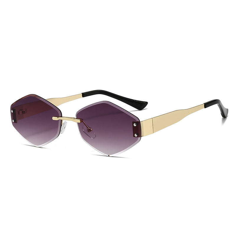 Damen modische Sonnenbrille im trendigen Hexagon-Design Karnz