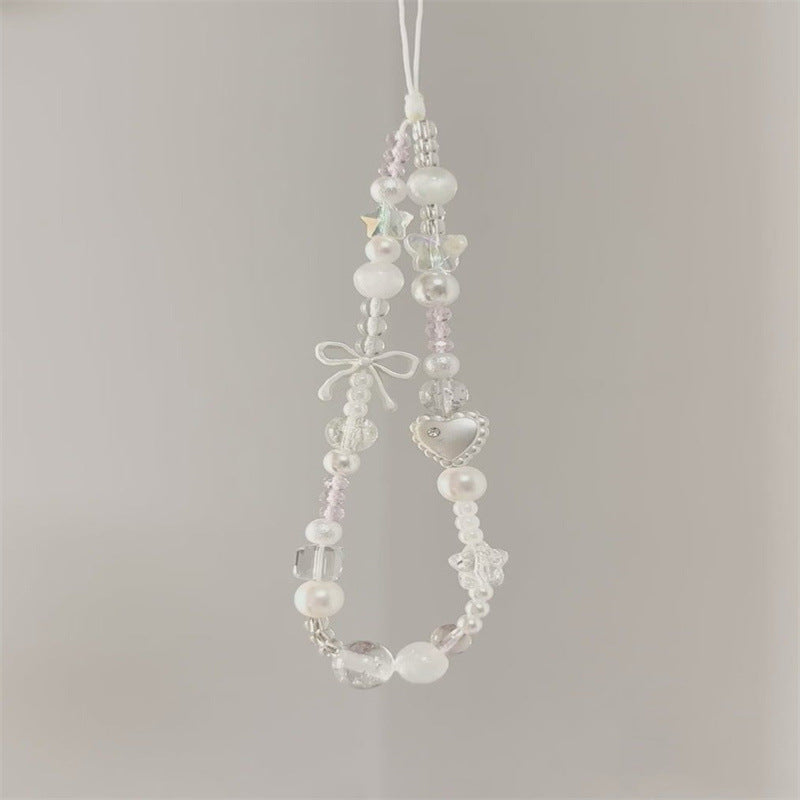 Elegante Perlen Brillen Kette Karnz