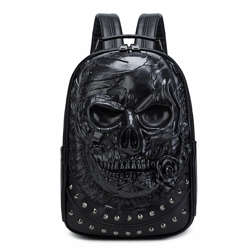 Stylischer Rucksack mit Totenkopf-Design Karnz
