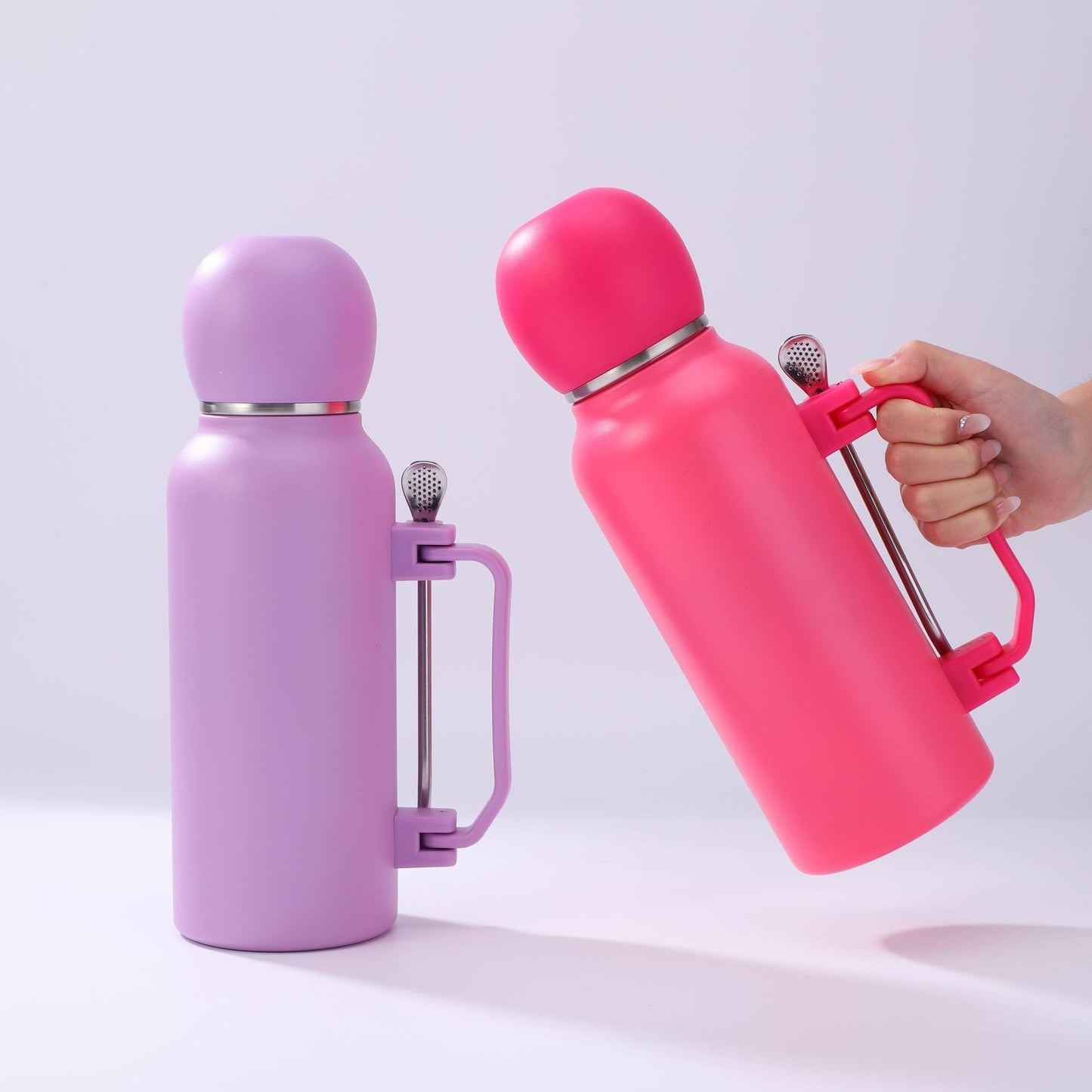Damen praktische Isolierflasche mit integriertem Teesieb Karnz
