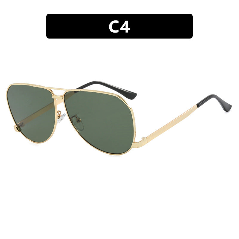 Damen Flugzeug-Sonnenbrille mit modernem Metallrahmen und polarisierten Gläsern Karnz
