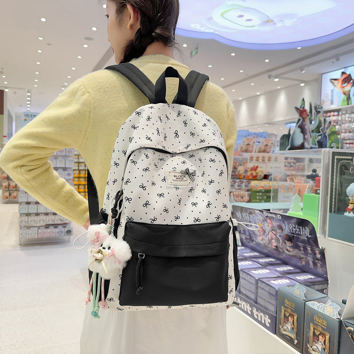 Stylische bedruckte Rucksack mit lustigen Charakterakzenten Karnz