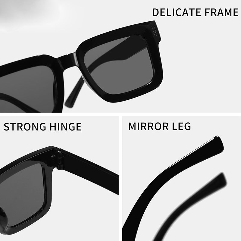 Damen modische quadratische Sonnenbrille mit hochwertigem Rahmendesign Karnz