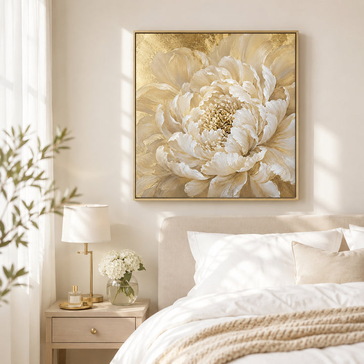 Elegante florale Leinwandkunst