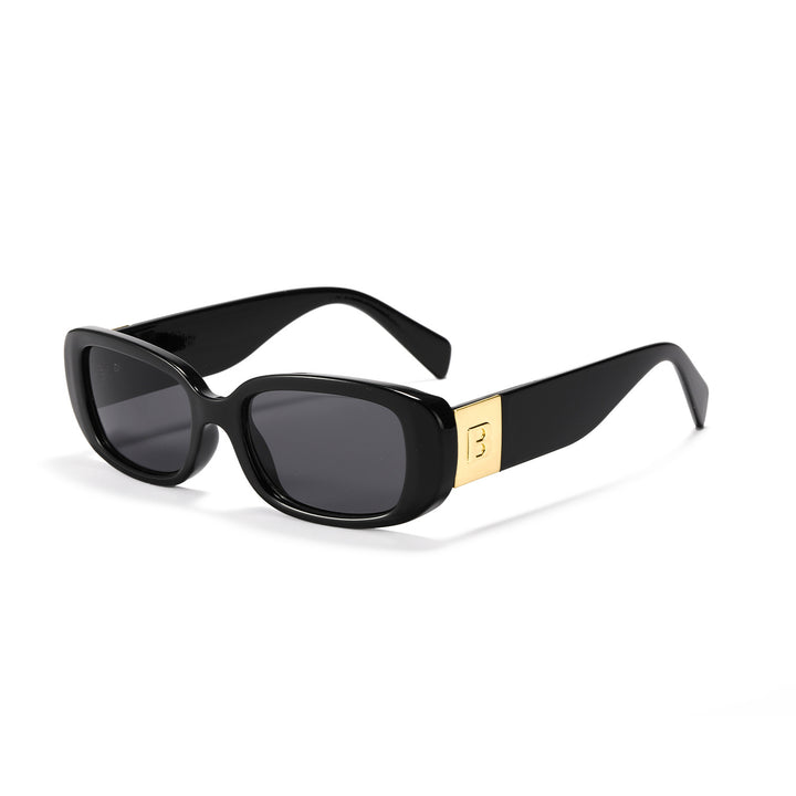 Damen trendige Sonnenbrille mit modischem Klarglasrahmen und UV-Schutz Karnz