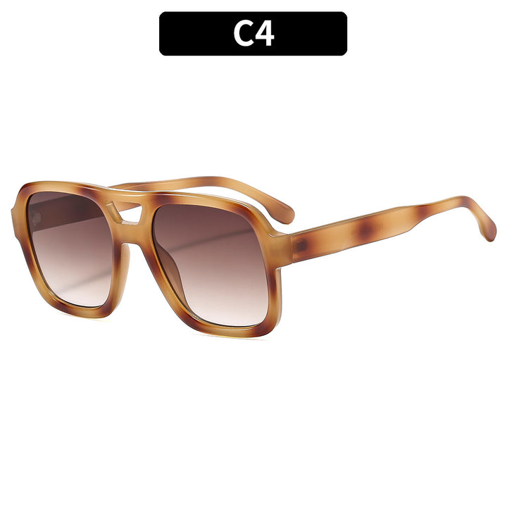 Stylische Übergroße Quadratische Sonnenbrille