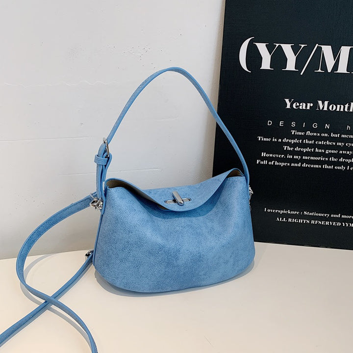 Elegante Soft-Suede Schultertasche Karnz