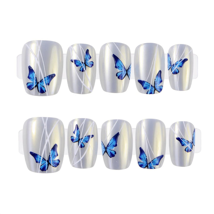 Schmetterlings-Themen Press-On-Nagelset Karnz